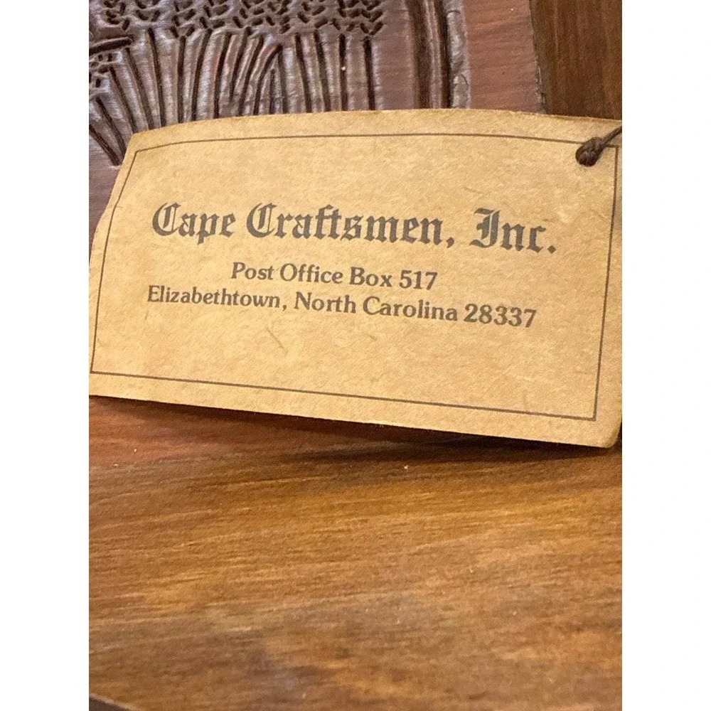 Cape Craftsmen Wood Bread Tray Give Us This Day Our Daily Bread Harvest Carved